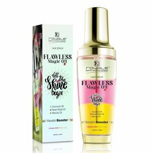 Flawless Magic Hair Serum Coconut Rose Petal Marula Oil Keratin Booster 4oz NEW